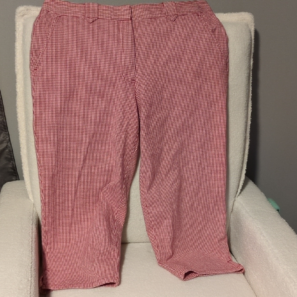 Villager Red Checkered Chinos